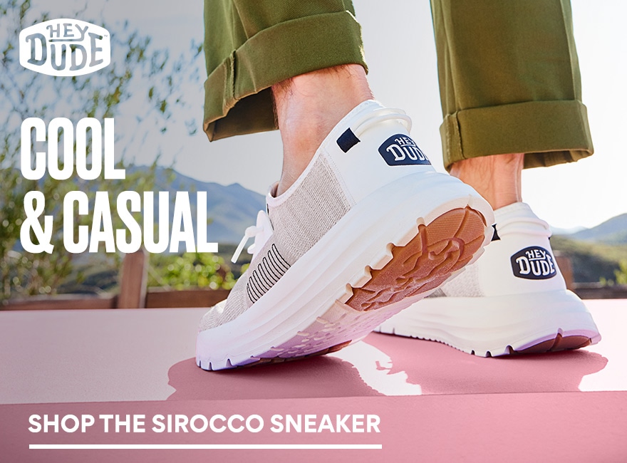 cool & casual. shop the sirocco sneaker from heydude