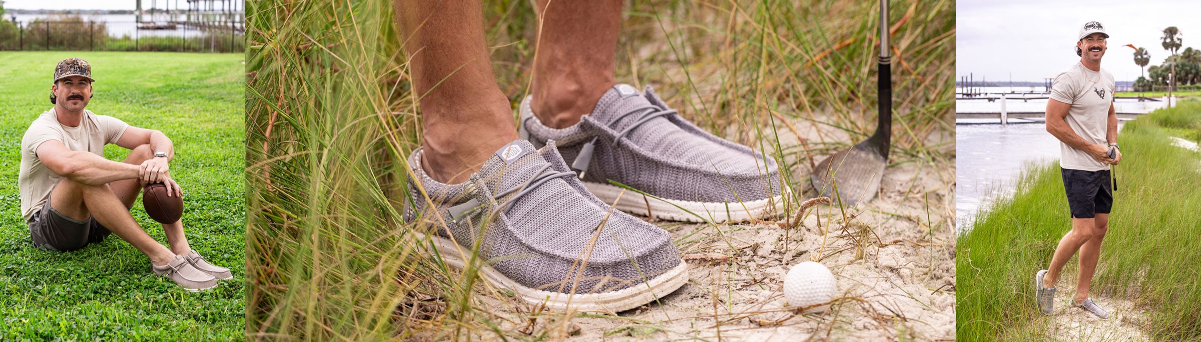 HeyDude slip on canvas shoes