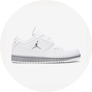 white Jordan court sneakers
