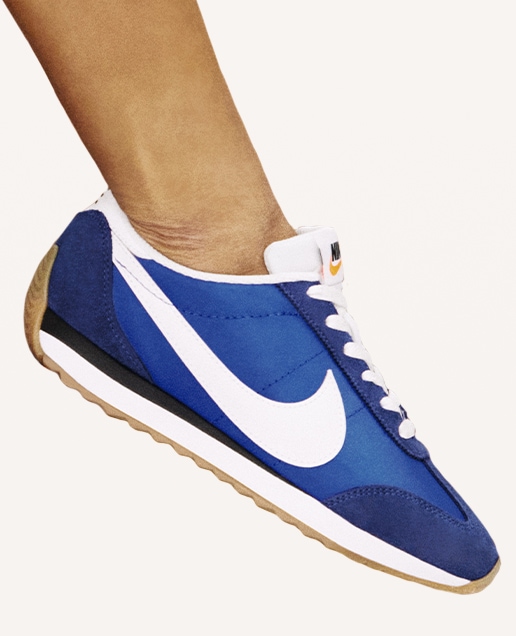 blue Nike retro sneaker