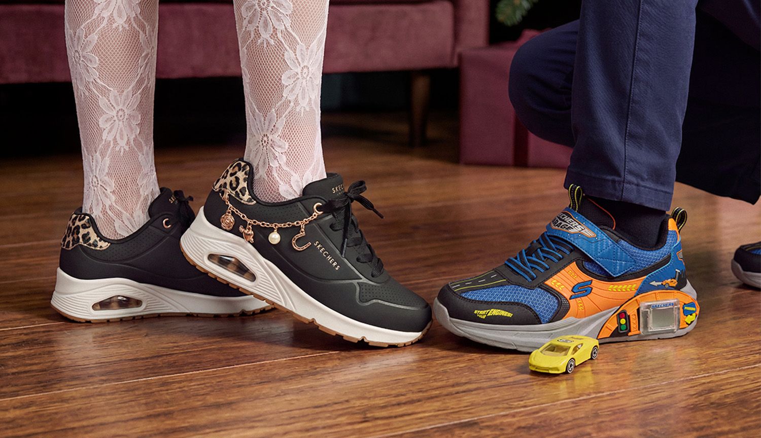 shop Skechers sneakers for the holidays