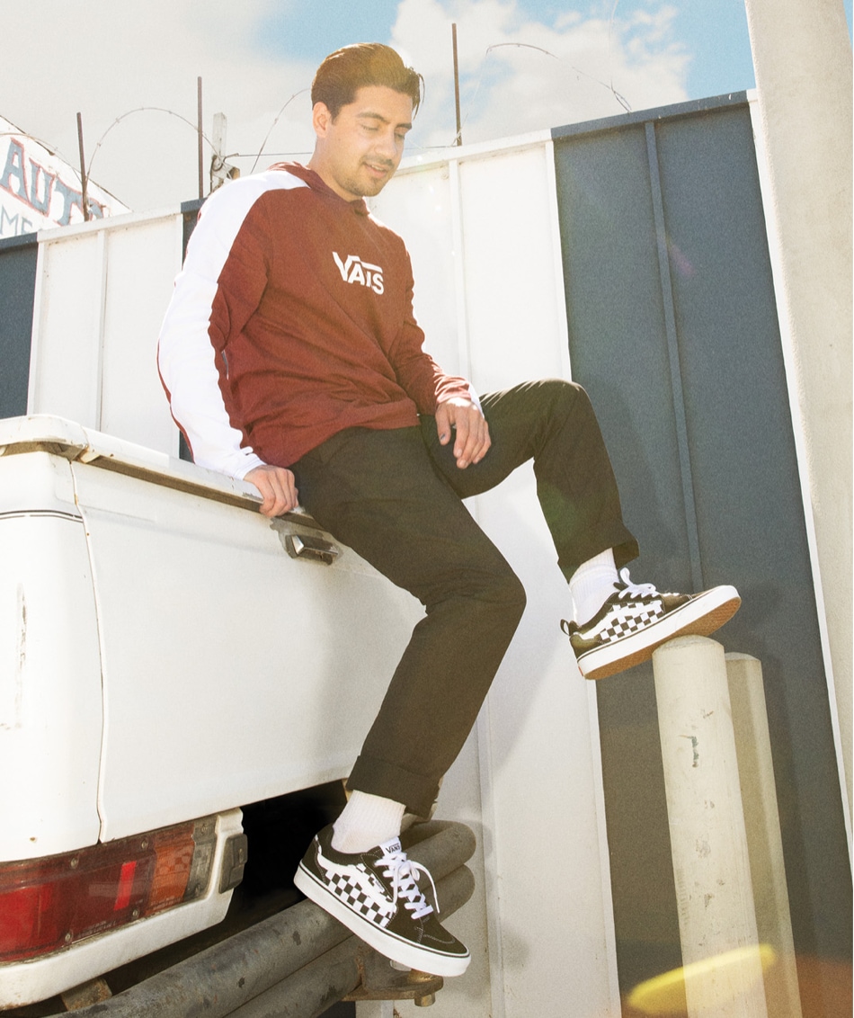 famous footwear checkered vans