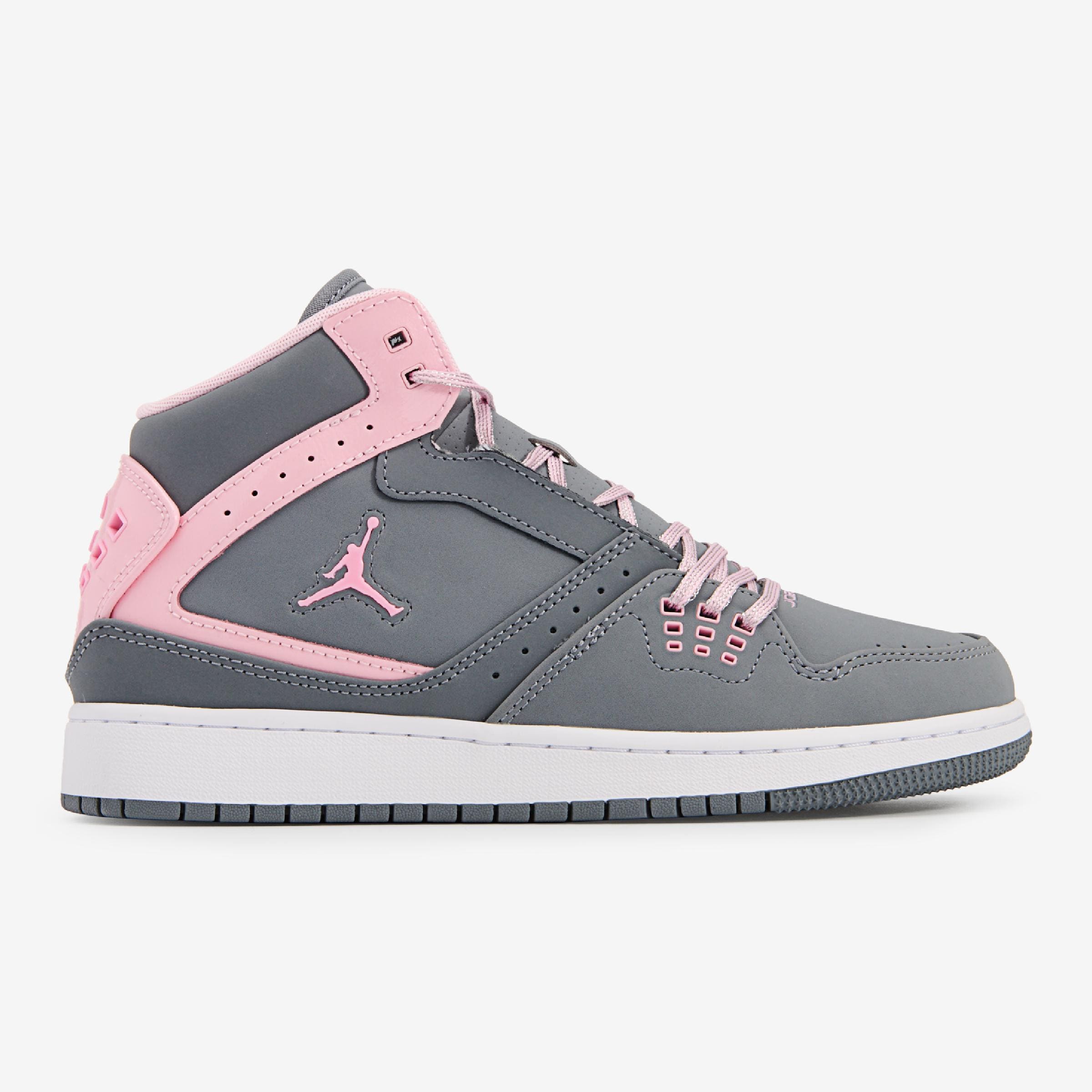 pink and gray nike high tops