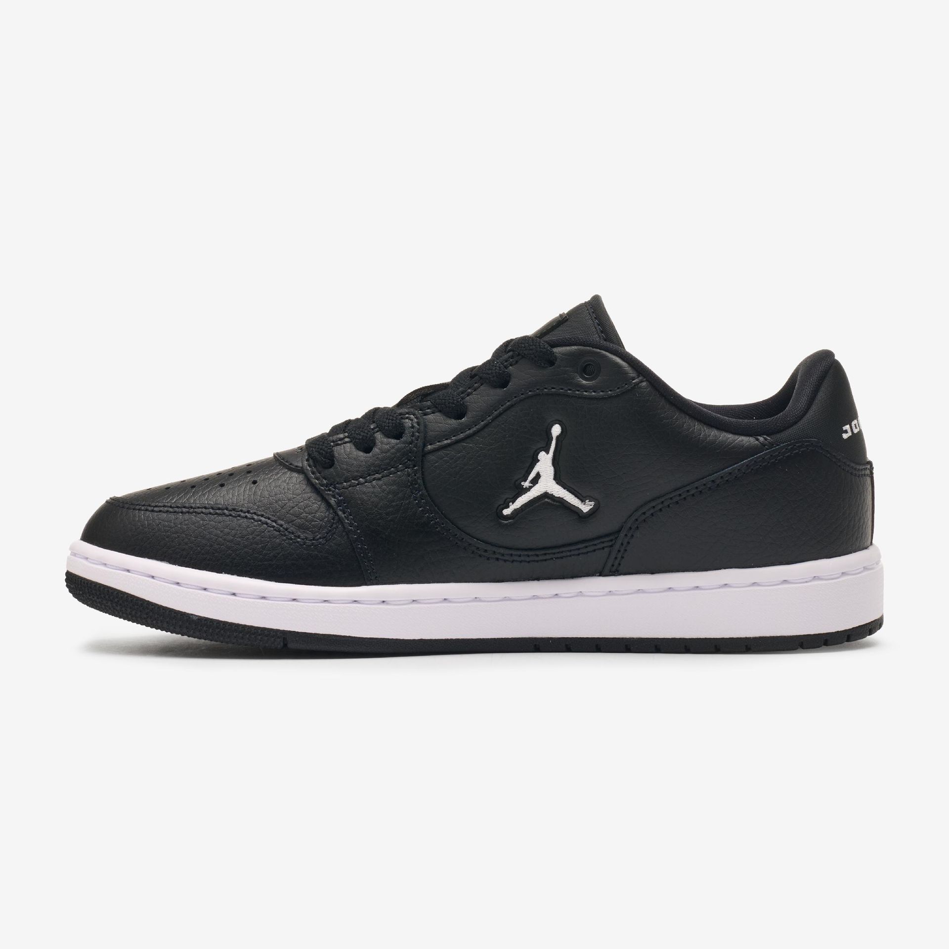 Jordan Mens Black and White Low Top Athletic Shoes Jordan AJ 1 Low | Men main image 2
