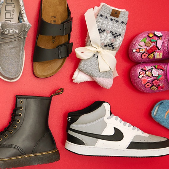 Nike, Birkenstock, Hey Dude, Crocs, Dr Martens gifts