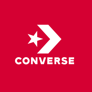 converse logo with red background