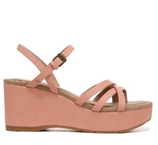 neutral summer wedge sandal