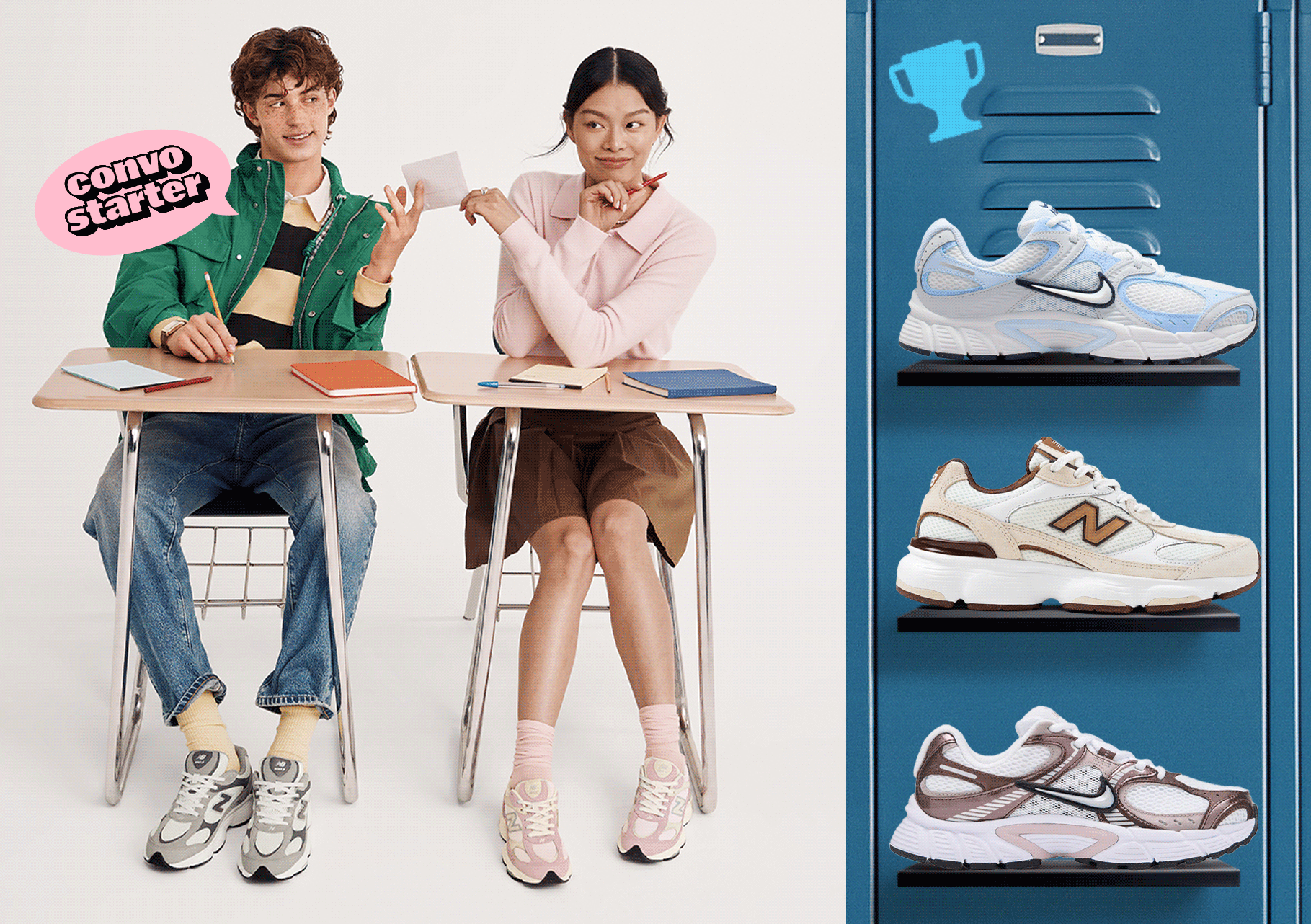 people wearing retro Y2K sneakers