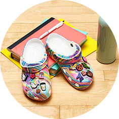 Back to School Must Haves Tie Dye Crocs Fully Loaded