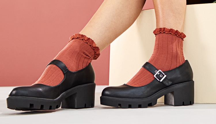 black mary jane sandals