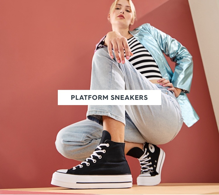 Black Converse Classic Platform Sneakers