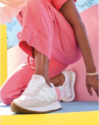 Women wearing Retro New Balance Neutral Sneakers