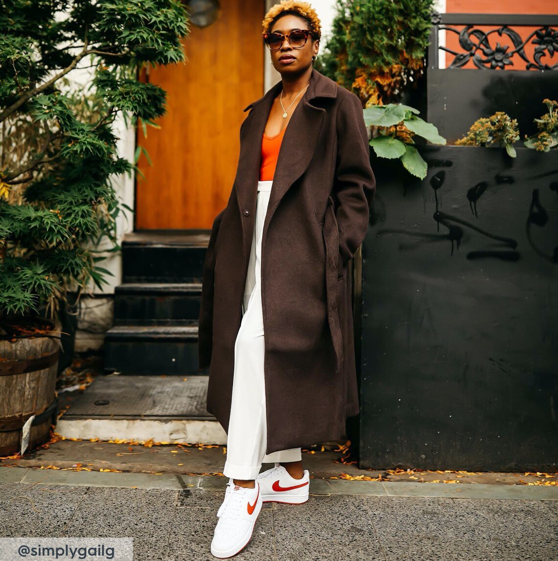 Women wearing mens shoes