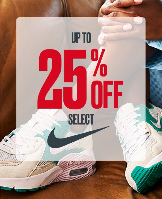 25 off Select Nike promotional offer