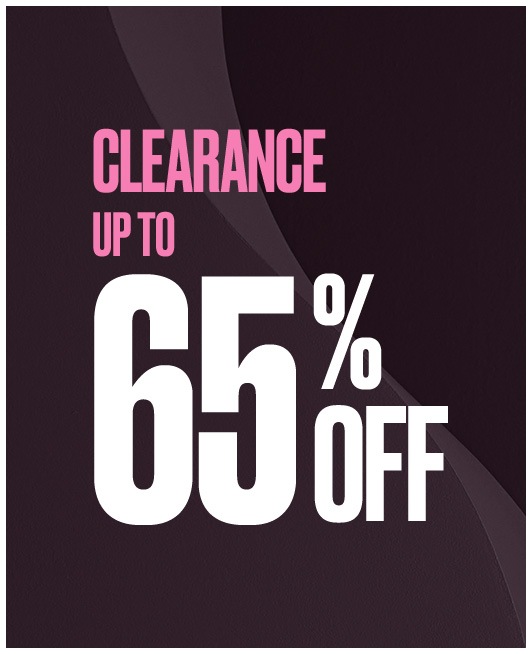 clearance up to 65% off