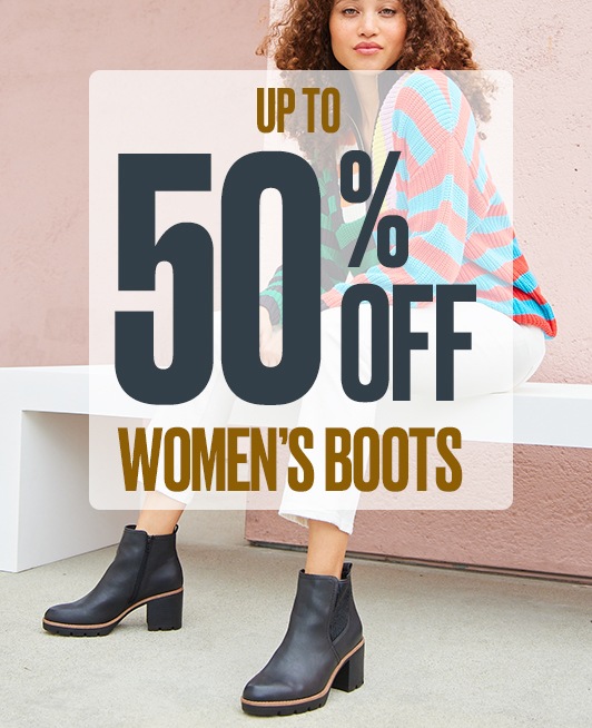 Up to 50 off women's boots