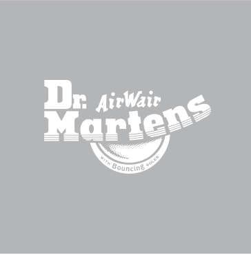 gray dr martens logo