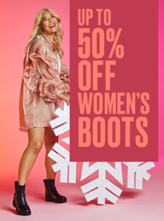 up to 50% off women's boots