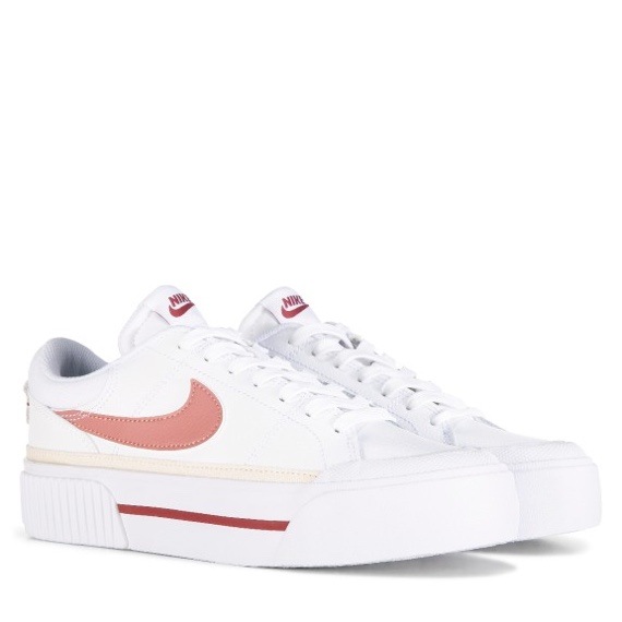 W Nike Court Legacy Lift Platform Sneaker  Mauve 34952