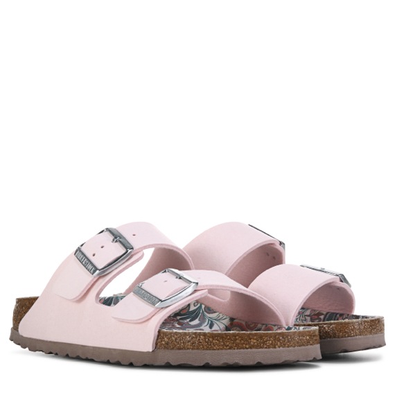 Pink footbed sandals