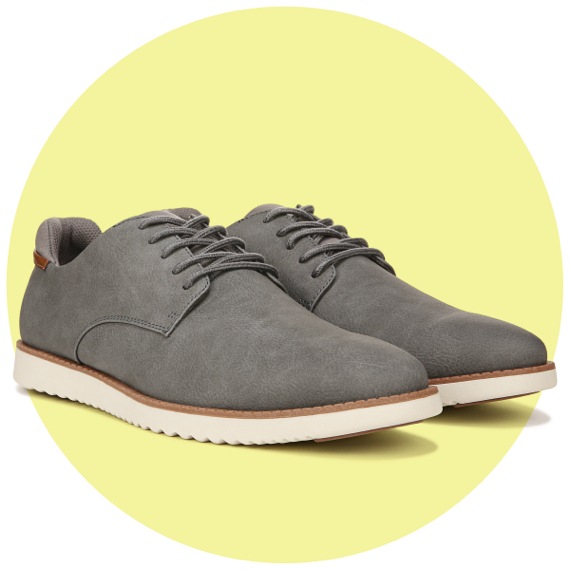 Grey men's dress shoes