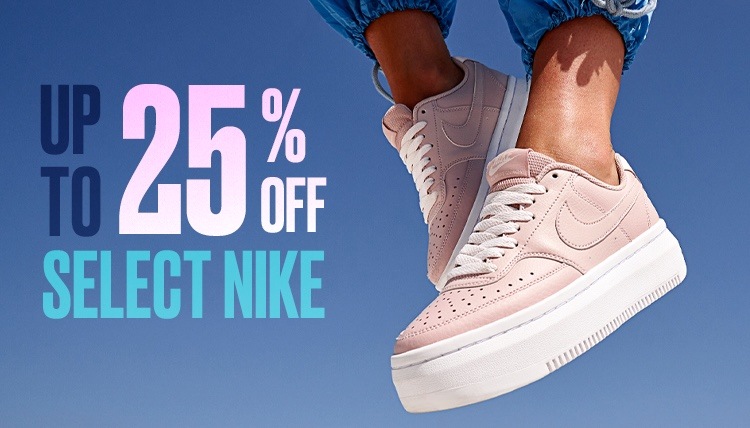 Up to 25% OFF on Select Nike