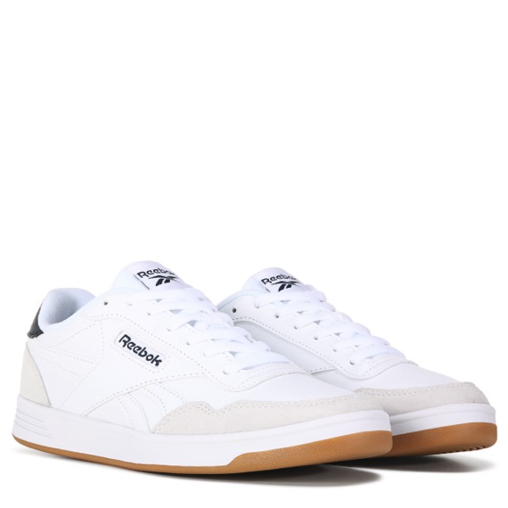 men's white court sneakers