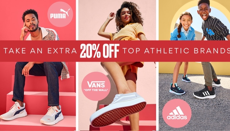 take an extra 20% off top athletics brands