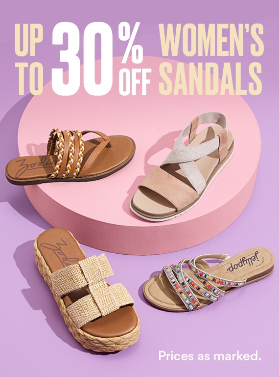 Up to 30% OFF Women’s Sandal featuring zodiac and jellypop styles