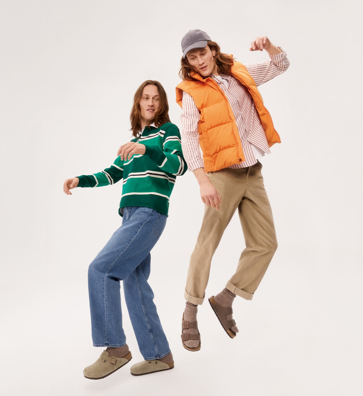 men wearing birkenstock shoes