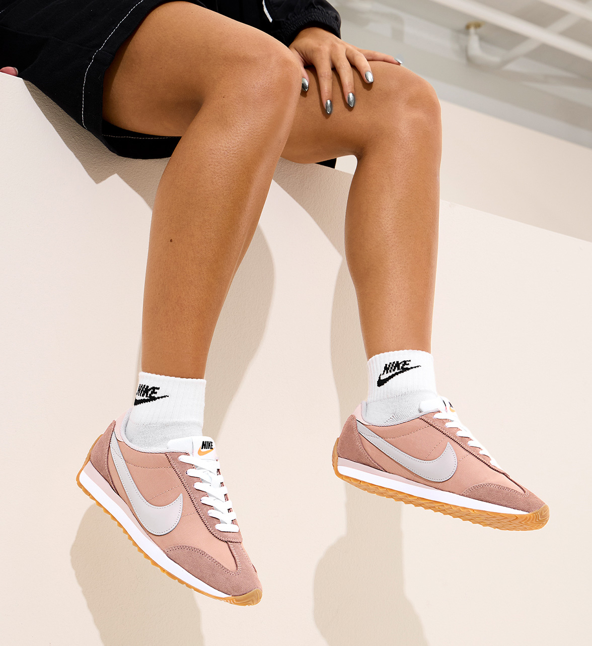 pink NIKE pacific sneakers