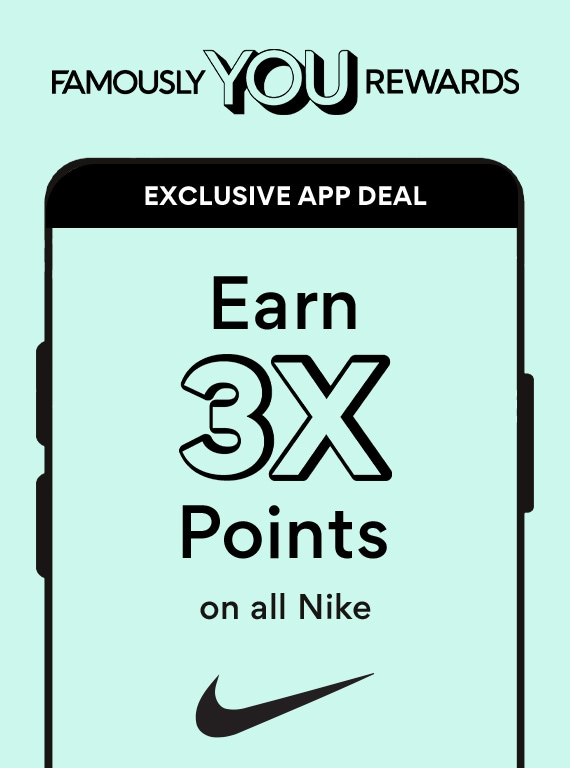 Earn 3x Points on all Nike