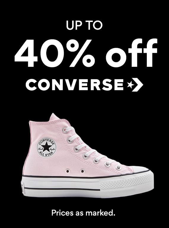 up to 40% off converse