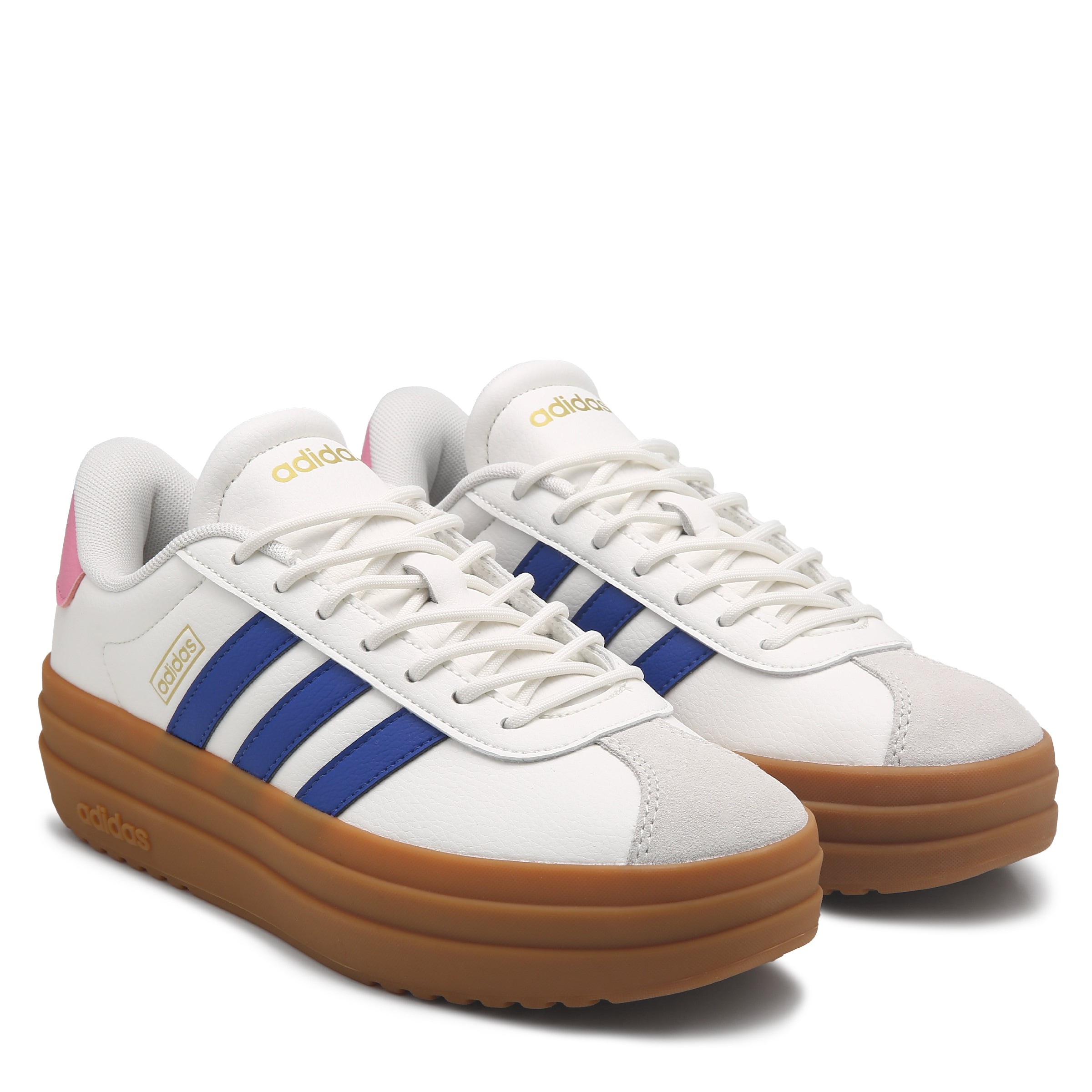 adidas platform sneaker white and blue