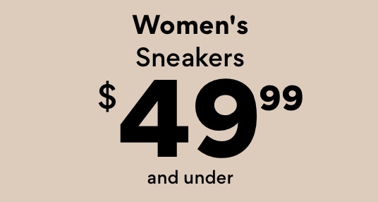 women's sneakers $49.99 and under
