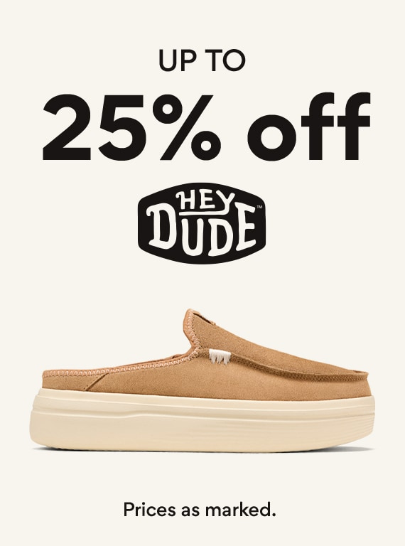 up to 20% off heydude