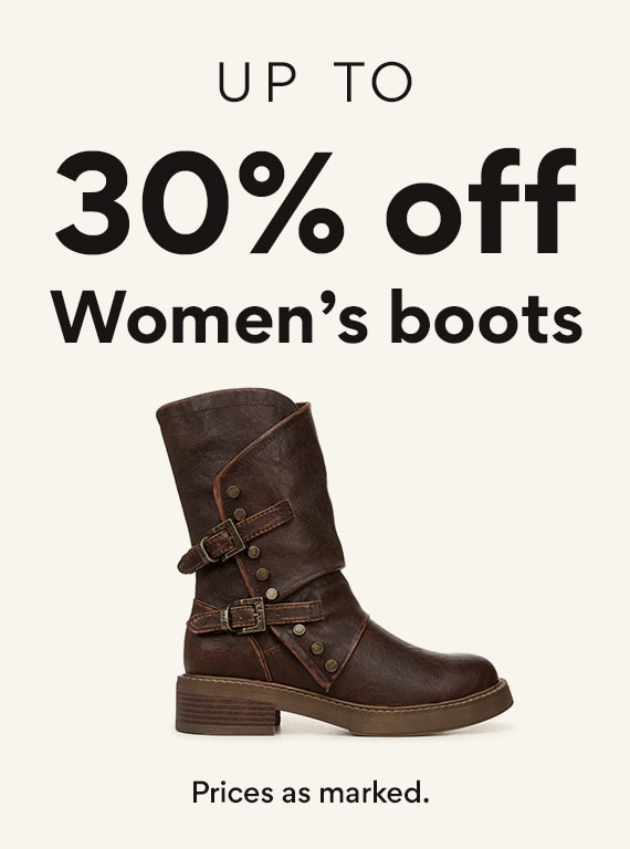 30% off women's boots