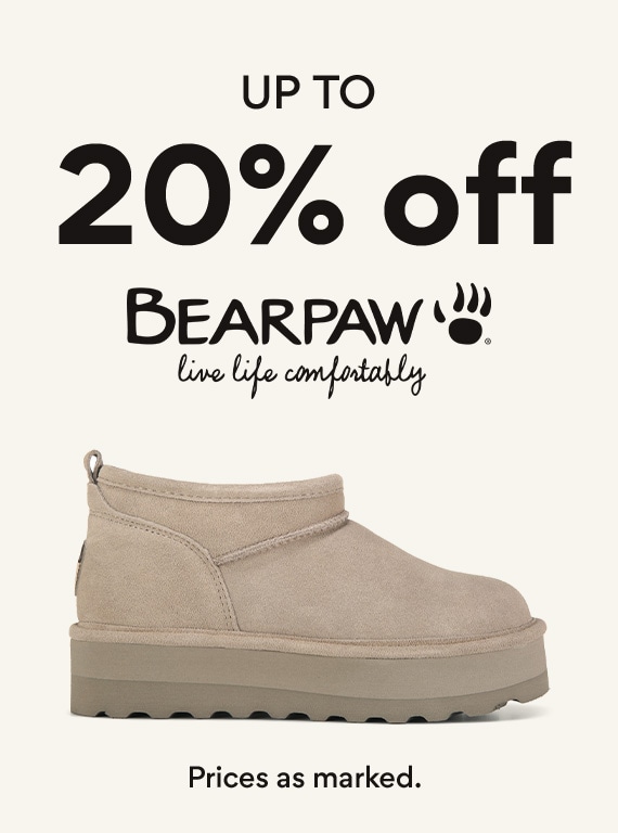 up to 20% off bearpaw