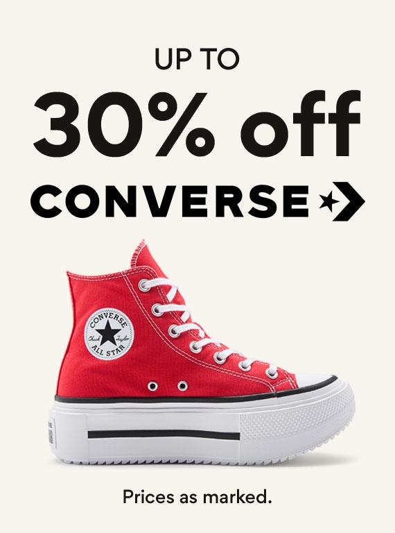 up to 30% off converse