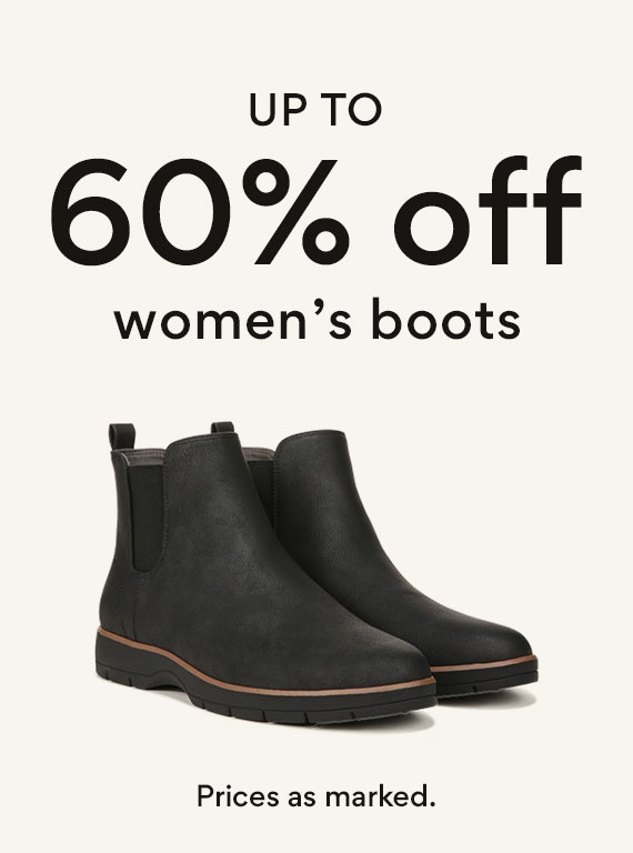 up to 60% off women's boots