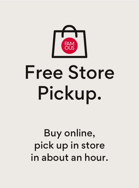 free store pickup. buy online, pick up in store in about an hour.