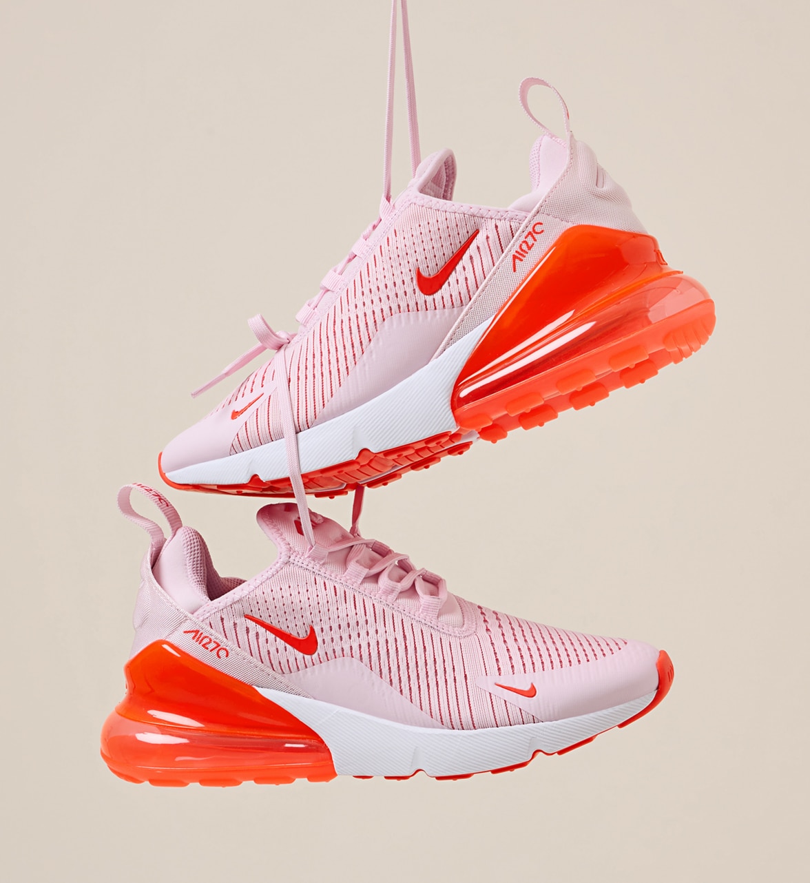 orange and pink nike air max 270