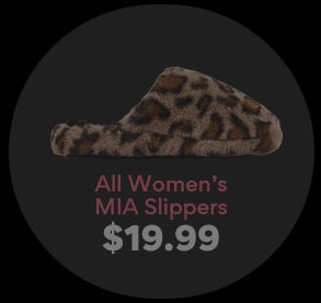 all womens mia slippers $19.99