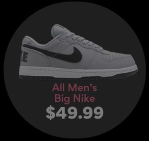 all mens big nike $49.99