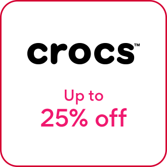 up to 25% off crocs