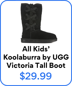 all kids; koolaburra bu ugg victoria tall boot 29.99