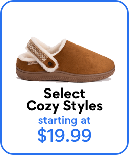 select cozy styles starting at 1999