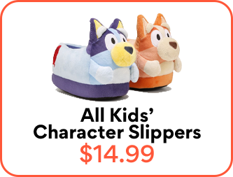 all kids' character slippers