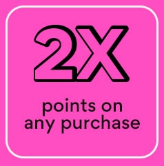 2x points on any purchase