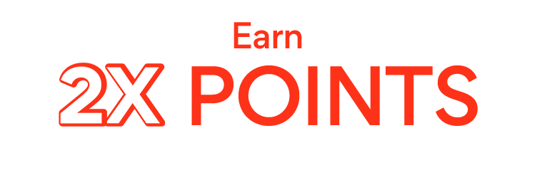 2X POINTS ON ANY PPURCHASE